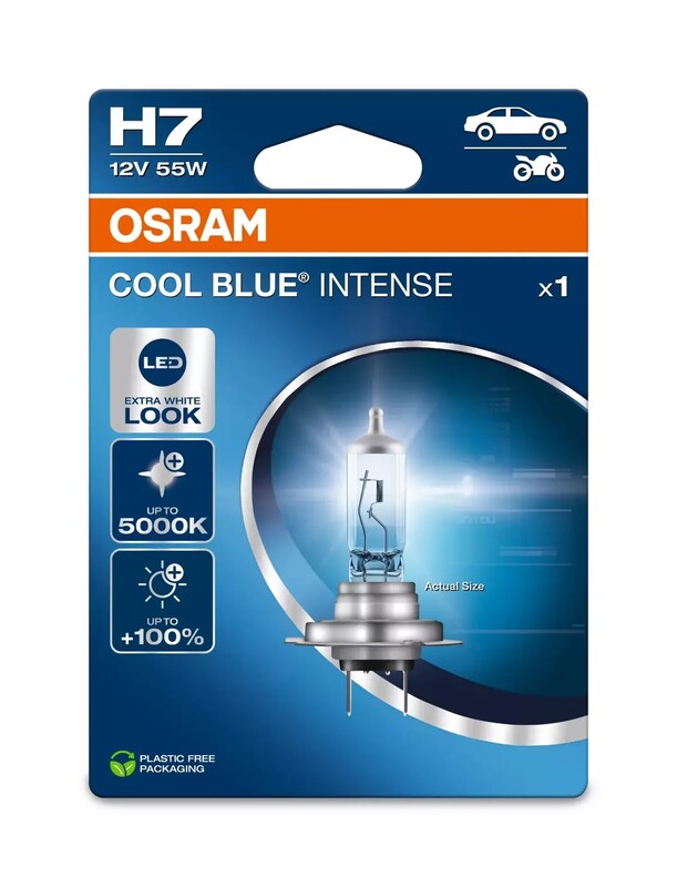 Bombilla OSRAM Cool Blue Intense H7 12V/55W - X1 - MOTO ATELIER