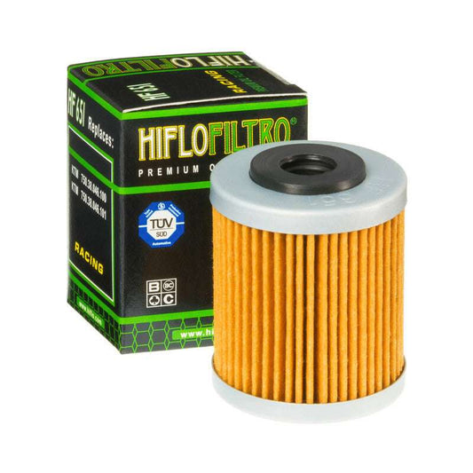 Filtro de aceite Hiflofiltro HF651 para moto