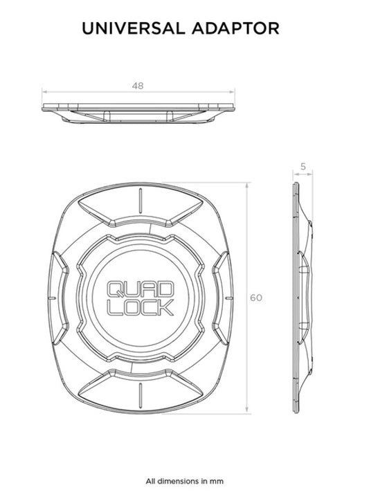 Adaptador universal QUAD LOCK - MOTO ATELIER