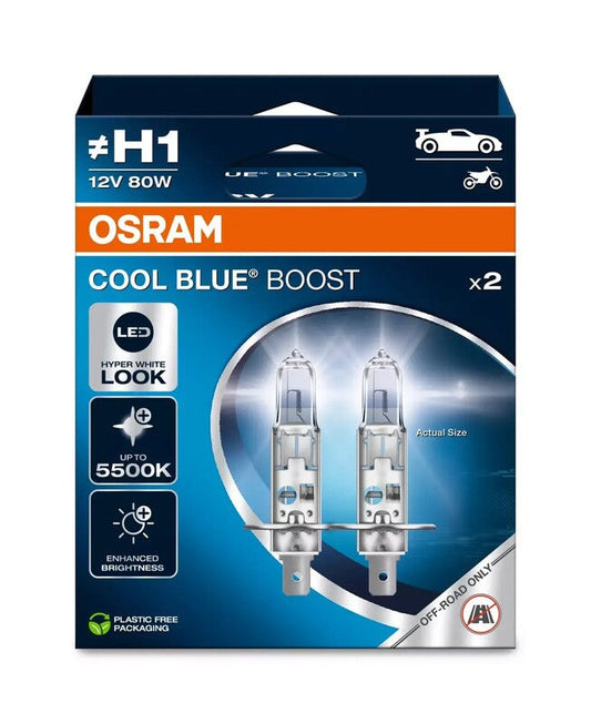 Bombilla OSRAM Cool Blue Boost H1 12V/80W - X2 - MOTO ATELIER