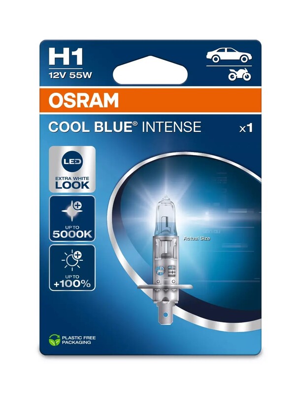 Bombilla OSRAM Cool Blue Intense H1 12V/55W - x1 - MOTO ATELIER