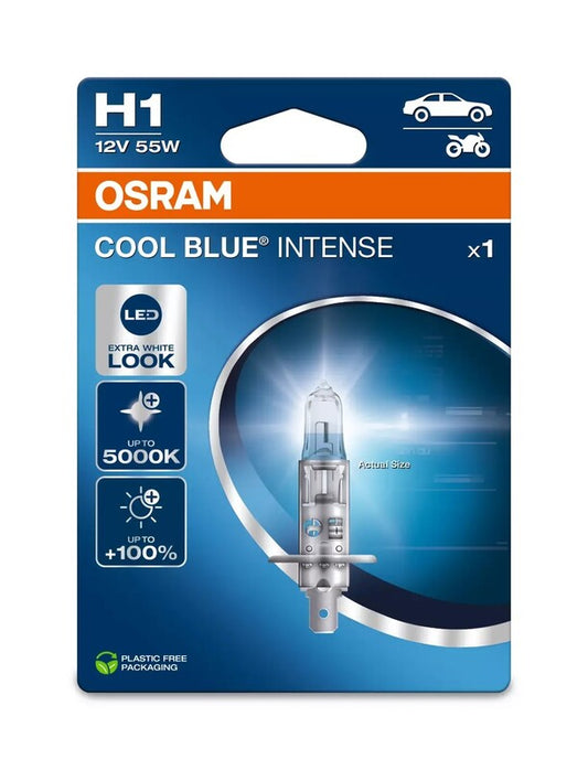 Bombilla OSRAM Cool Blue Intense H1 12V/55W - x1 - MOTO ATELIER
