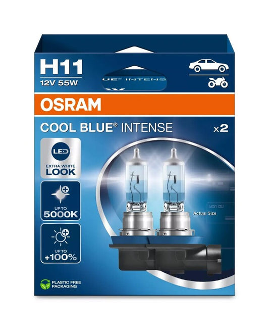Bombilla OSRAM Cool Blue Intense H2 12V/55W - x2 - MOTO ATELIER