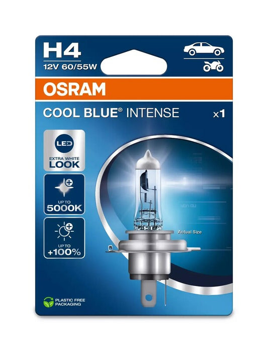 Bombilla OSRAM Cool Blue Intense H4 12V/60/55W - X1 - MOTO ATELIER