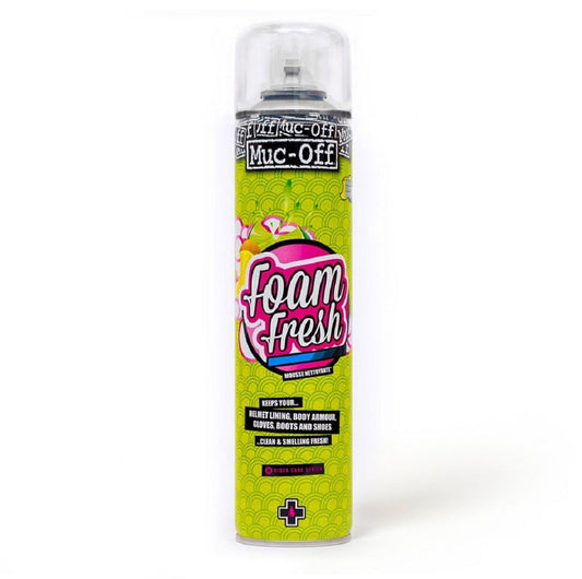 Spray espuma limpiador antibacteriano para cascos 400ml MUC-OFF Helmet Foam Fresh