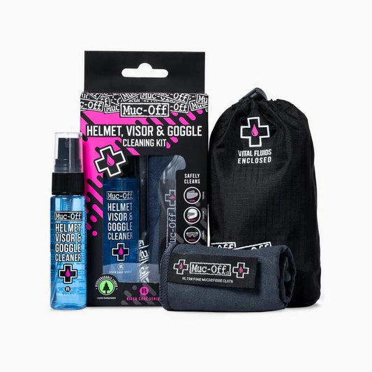 Kit cuidado de cascos, visera y gafas MUC-OFF 