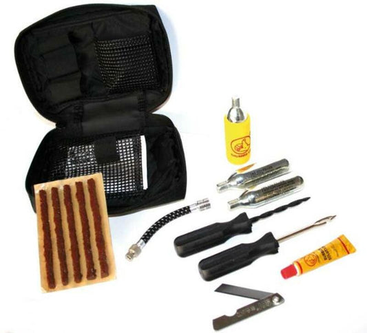 Kit de reparación rapido Tubeless BIHR completo para moto