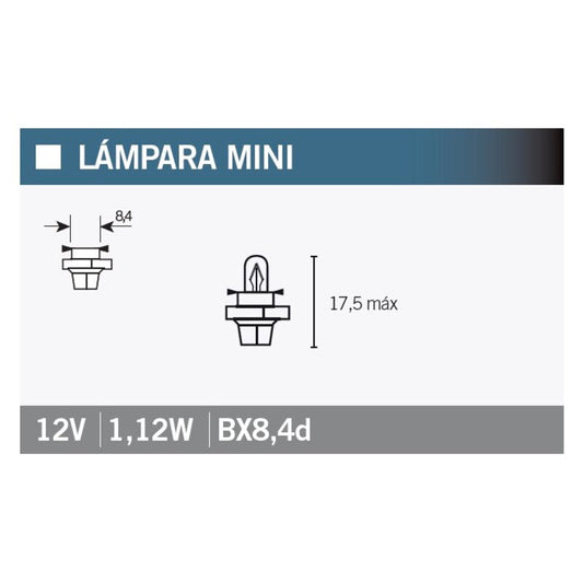 Lámpara OSRAM 2473MFX6 12V1,5W - MOTO ATELIER
