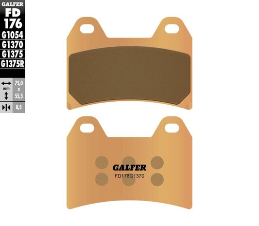 PASTILLAS DE FRENO GALFER STREET SINTERIZADA - FD176G1370 - MOTO ATELIER
