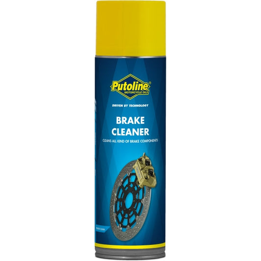 Limpia frenos en spray Putoline Brake Cleaner 500ml, elimina grasa, aceite y suciedad de discos y componentes de freno