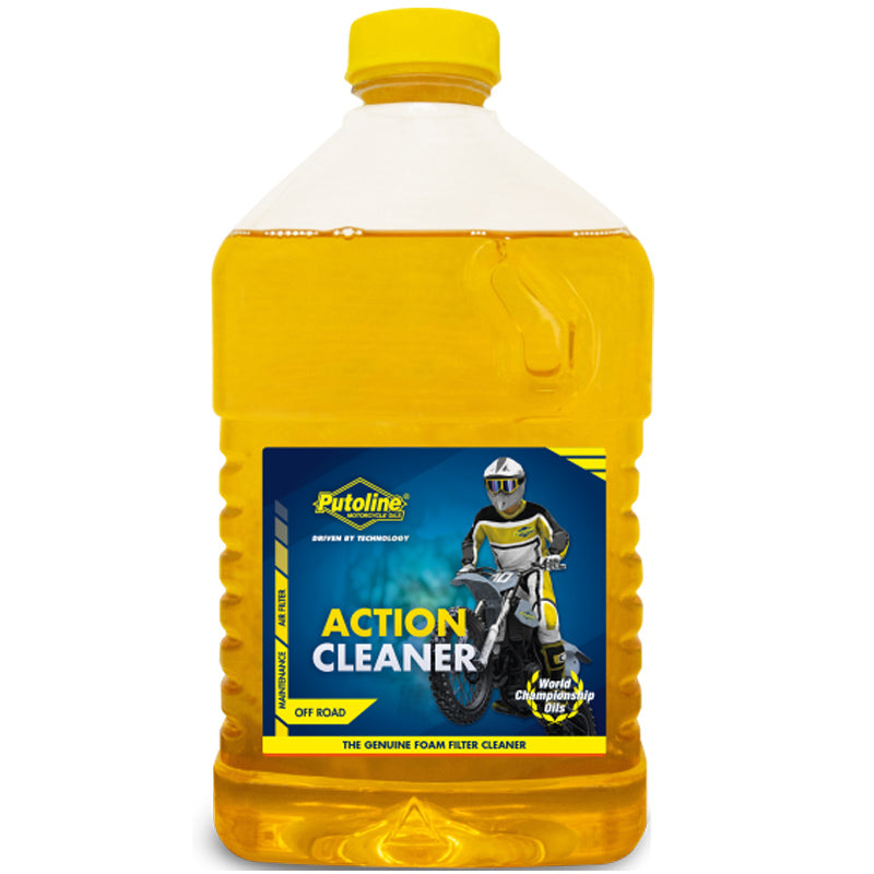 Limpiador filtro de aire Putoline Action Cleaner 2L, elimina suciedad y residuos de filtros de aire de esponja