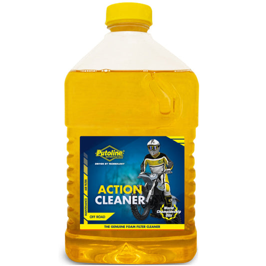 Limpiador filtro de aire Putoline Action Cleaner 2L, elimina suciedad y residuos de filtros de aire de esponja