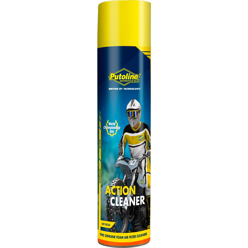 Limpiador en spray Putoline Action Cleaner 600ml, elimina suciedad y residuos de filtros de aire de esponja