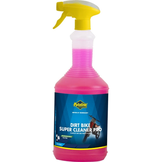 Limpiador Putoline Dirt Bike Super Cleaner Pro 1L, desengrasante potente para motos off-road