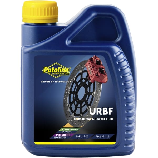 Líquido de frenos URBF Brake Fluid Putoline 500ml, alto rendimiento y protección para frenos de moto
