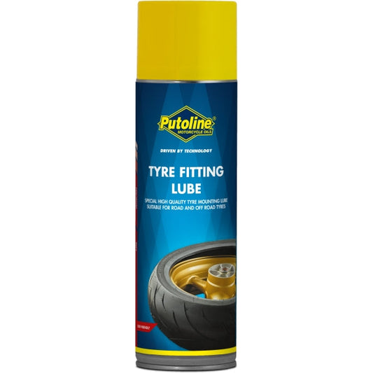 Lubricante para montaje de neumáticos Putoline Tyre Fitlatag Lube 500ml, facilita la instalación y protege la goma