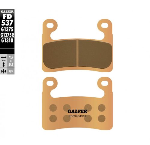 Pastillas de freno  fd537-g1310 sinterizada para moto marca Galfer