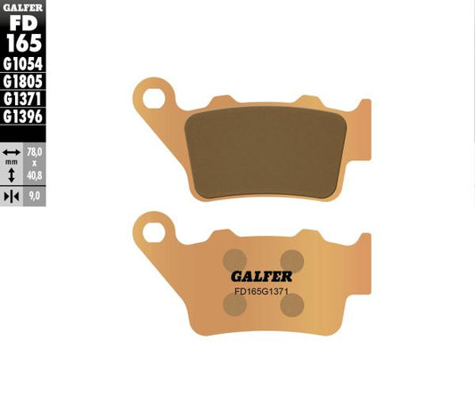 PASTILLAS DE FRENO GALFER STREET SINTERIZADA FD165-G1371 MOTO 