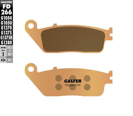 PASTILLAS DE FRENO GALFER STREET SINTERIZADA FD266-G1370 MOTO 