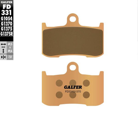 PASTILLAS DE FRENO GALFER STREET SINTERIZADA  FD331-G1370  MOTO 