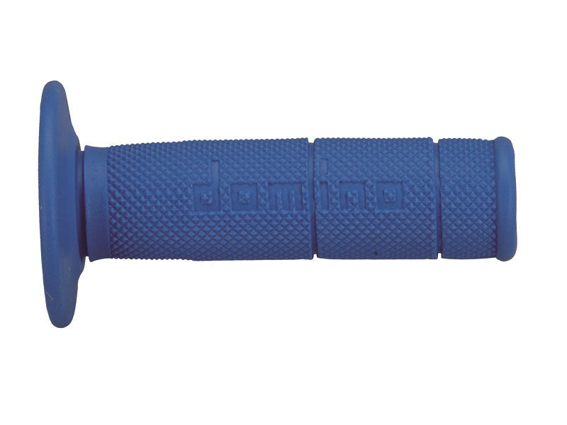 PUÑOS DOMINO OFF ROAD CERRADOS D 22 MM L 118 MM CROSS Y ENDURO COLOR AZUL
