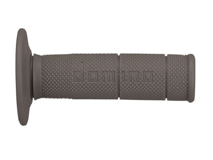 PUÑOS DOMINO OFF ROAD CERRADOS D 22 MM L 118 MM CROSS Y ENDURO COLOR GRIS