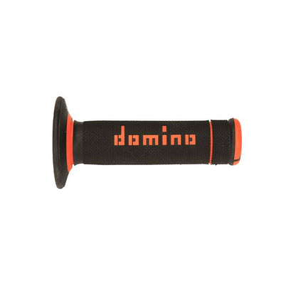 PUÑOS DOMINO OFF ROAD X-TREME   D 22 MM L 118 MM PARA MOTOCICLETA COLOR NEGRO Y NARANJA