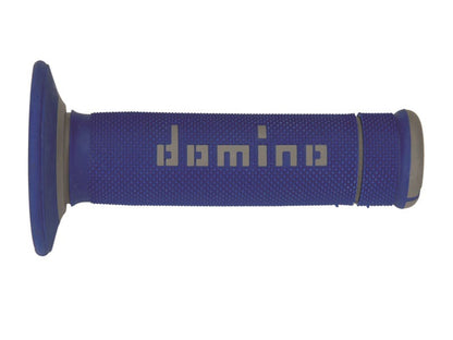 PUÑOS DOMINO OFF ROAD X-TREME   D 22 MM L 118 MM PARA MOTOCICLETA COLOR AZUL Y GRIS