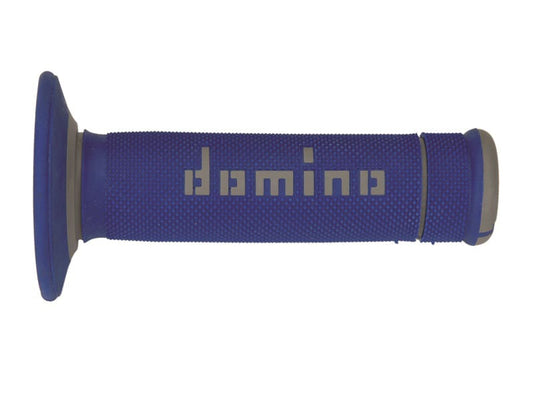 PUÑOS DOMINO OFF ROAD X-TREME   D 22 MM L 118 MM PARA MOTOCICLETA COLOR AZUL Y GRIS