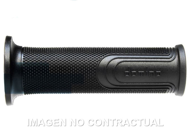 PUÑOS DOMINO ON ROAD STYLE NEGRO CERRADOS D 22 MM L 120 MM PARA MOTO